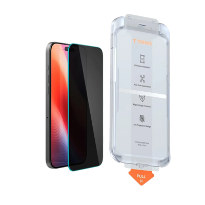 TORRAS GlassGo Tempered Privacy Screen Protector for iPhone 16 - 1 Pack