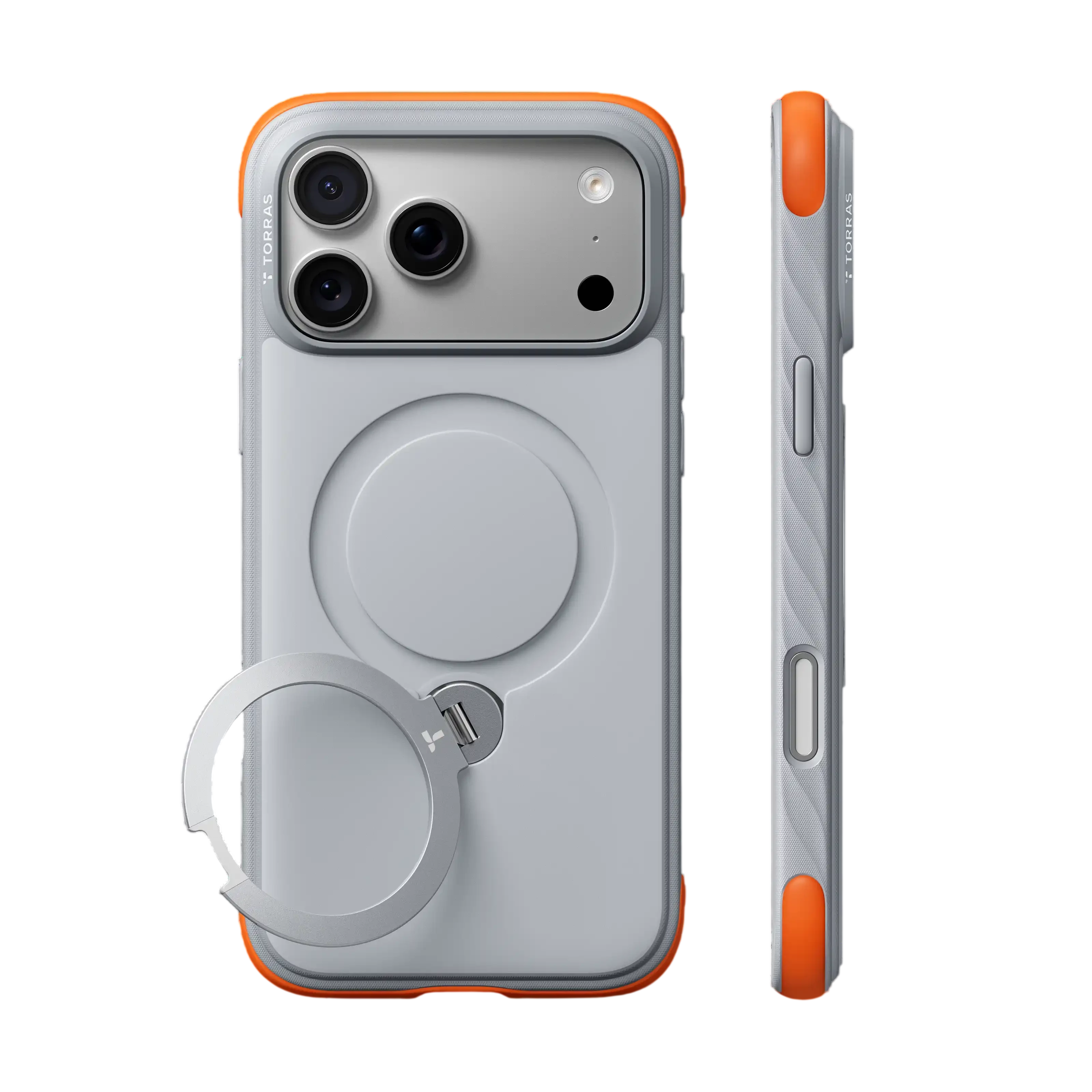 Torras Ostand Q3 Rugg Case for iPhone 18 Pro - White 