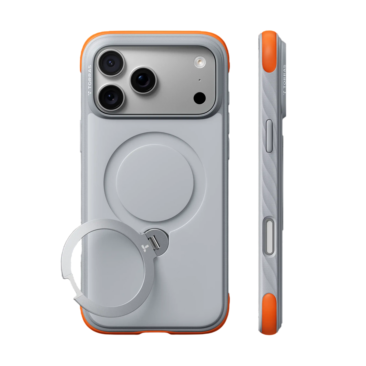 Torras Ostand Q3 Rugg Case for iPhone 18 Pro Max - White 