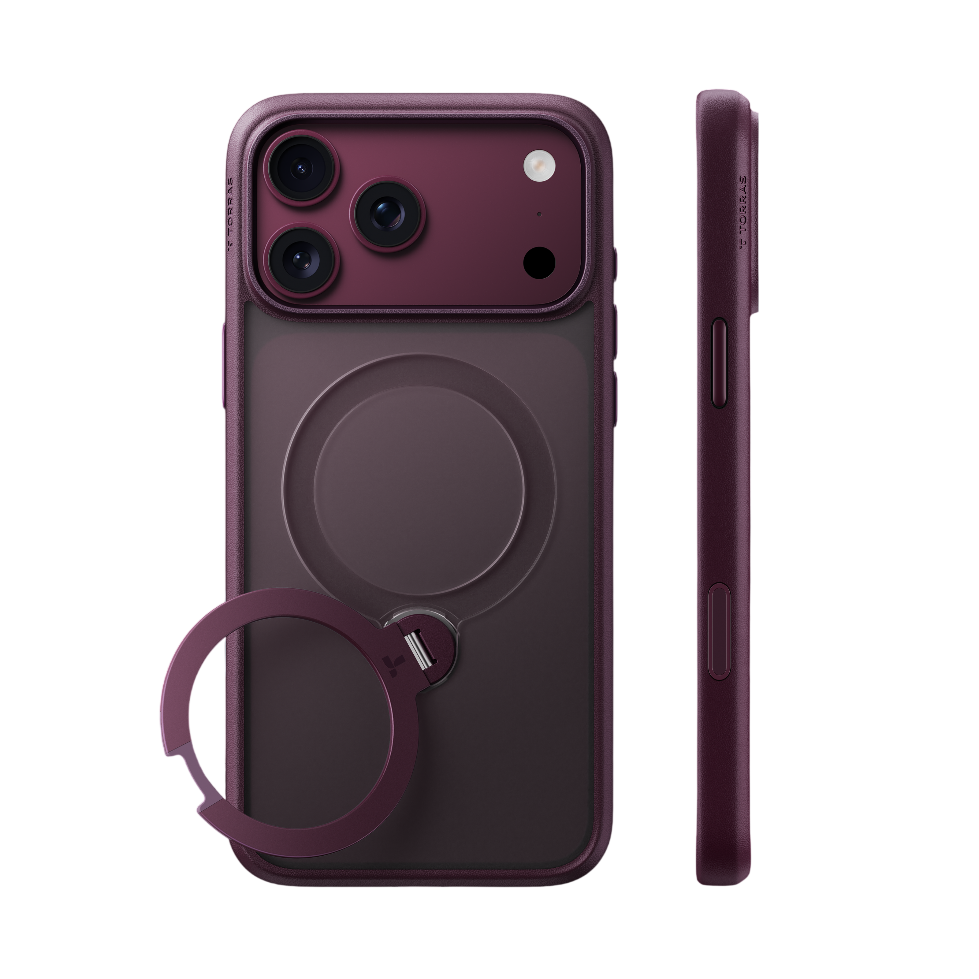 Torras Ostand Q3 Spin Case for iPhone 18 Pro Max - Purple 