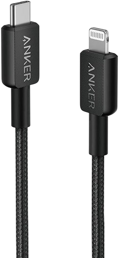 Anker 322 USB-C to Lightning Cable - full cable view