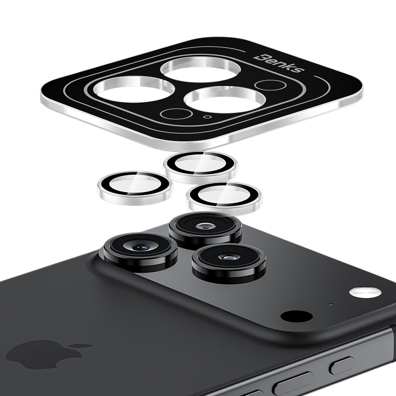 واقي عدسة بنكس جلاس ووريور لجهاز آيفون 17 برو ماكس / 17 برو / إير / 17