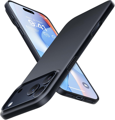 غلاف TORRAS SlimFit MagSafe الأسود لهاتف iPhone 17 Pro Max / 17 Pro / Air / 17