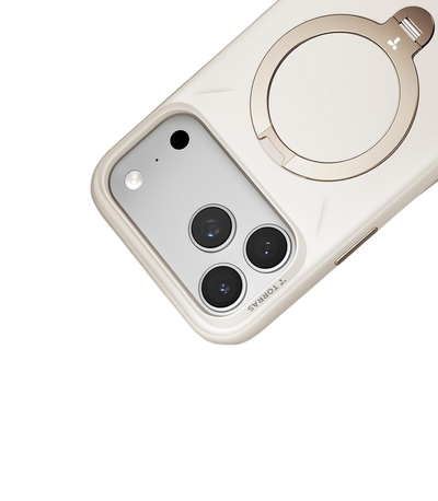 Torras Ostand Q3 Silicone Case for iPhone 18 Pro Max - White 