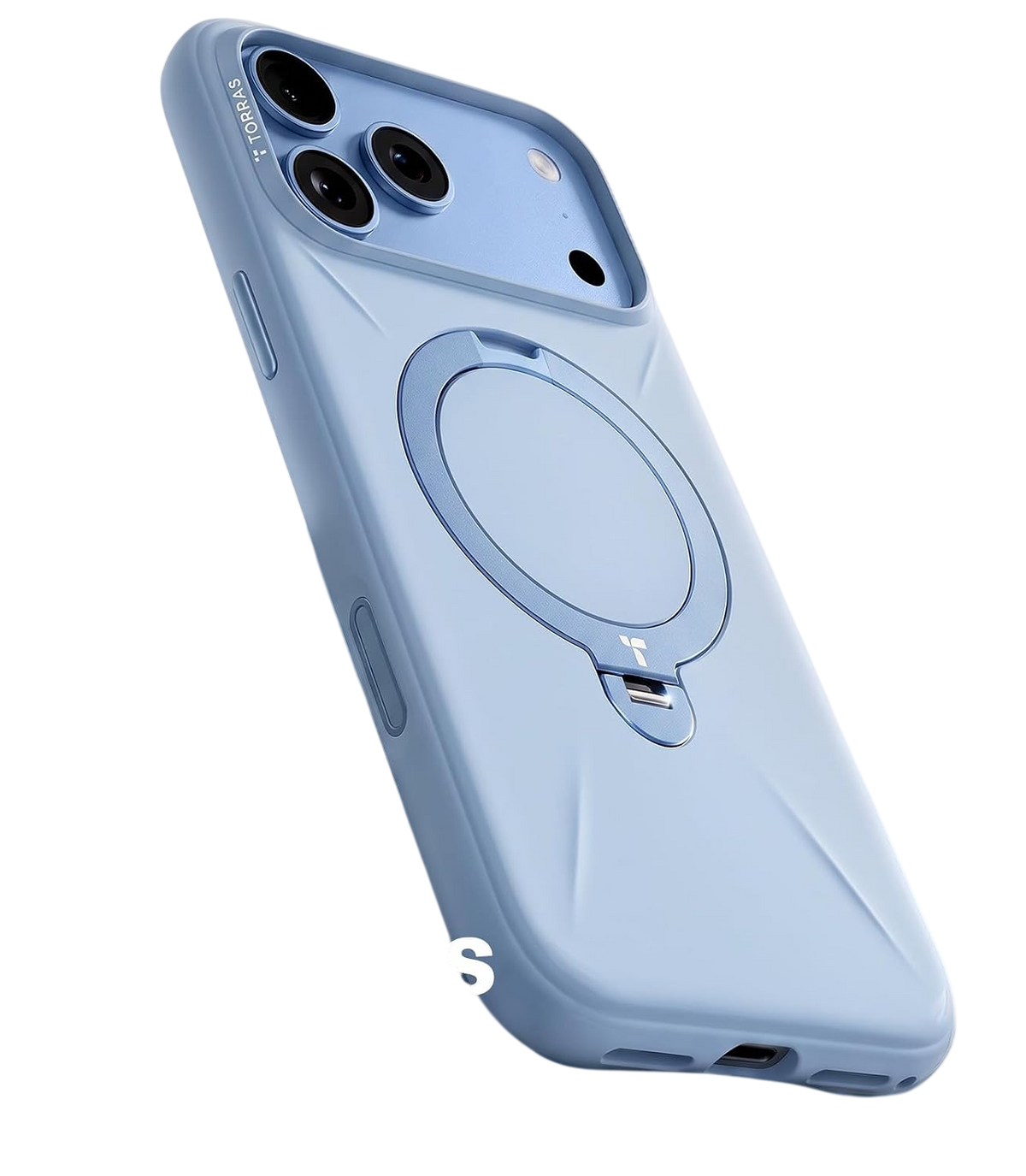Torras Ostand Q3 Silicone Case for iPhone 18 Pro Max - Blue 