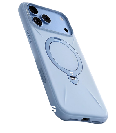 Torras Ostand Q3 Silicone Case for iPhone 18 Pro Max - Blue 