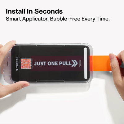 واقي شاشة زجاجي مقسى TORRAS GlassGo للخصوصية لجهاز iPhone 17 Pro Max / 17 Pro / Air / 17 - عبوة واحدة