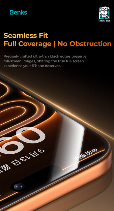 Benks GlassWarrior Sapphire V2.0 Screen Protector for iPhone 17 Pro Max / 17 Pro