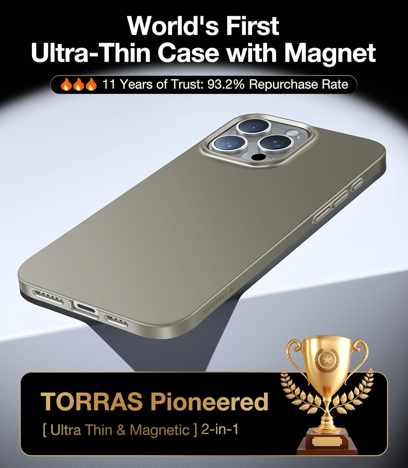 حافظة TORRAS SlimFit MagSafe لهاتف iPhone 16 Pro Max