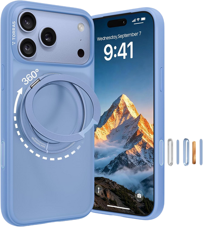 Torras Ostand O1 Guardian Case for iPhone 18 Pro - Blue 
