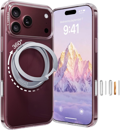 Torras Ostand O1 Guardian Case for iPhone 18 Pro - Clear 