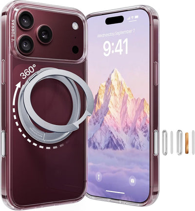 Torras Ostand O1 Guardian Case for iPhone 18 Pro Max - Clear 