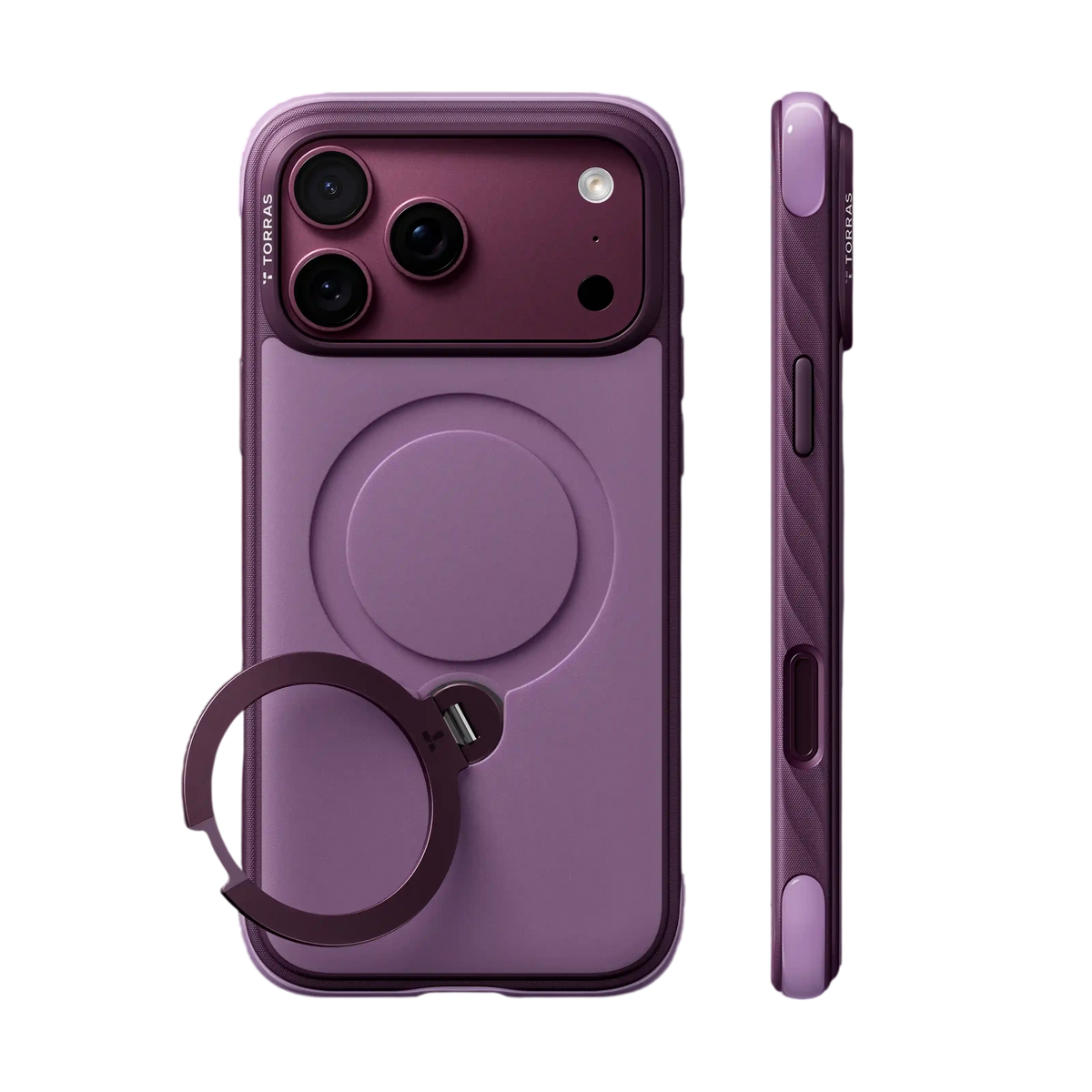 Torras Ostand Q3 Rugg Case for iPhone 18 Pro - Purple 