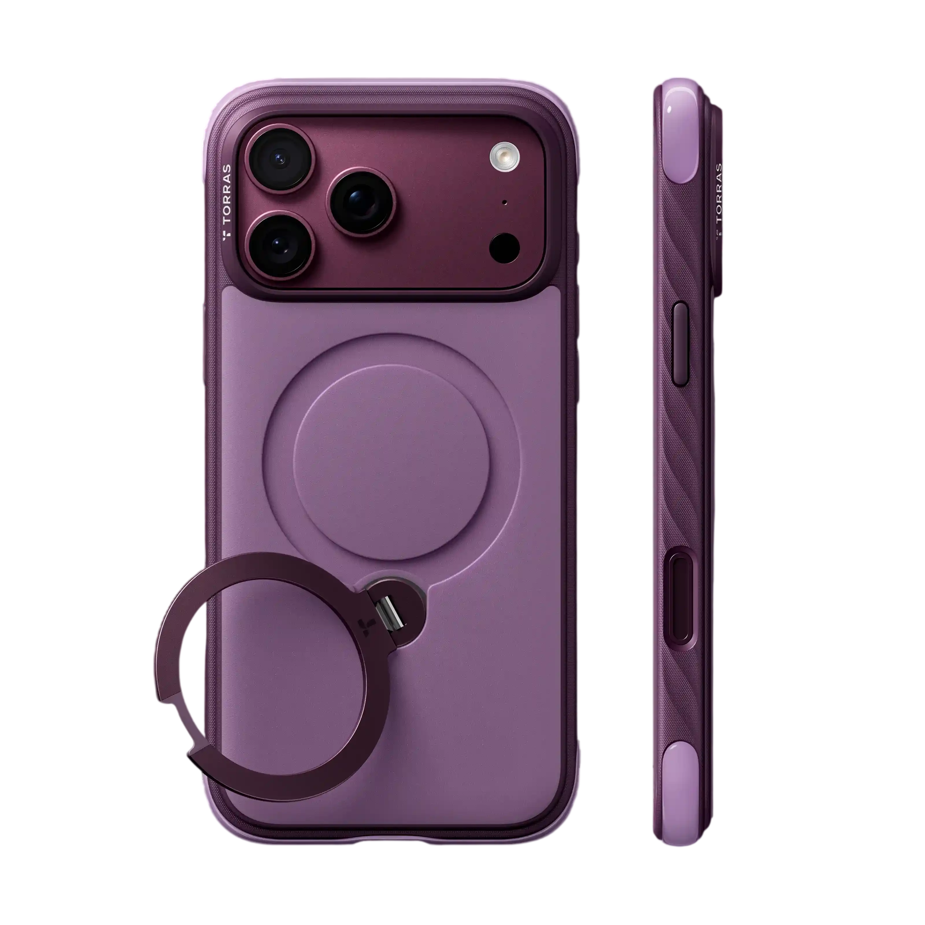 Torras Ostand Q3 Rugg Case for iPhone 18 Pro Max - Purple 
