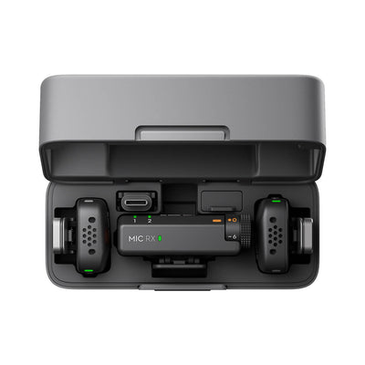 DJI Mic Mini in use, mounted on camera