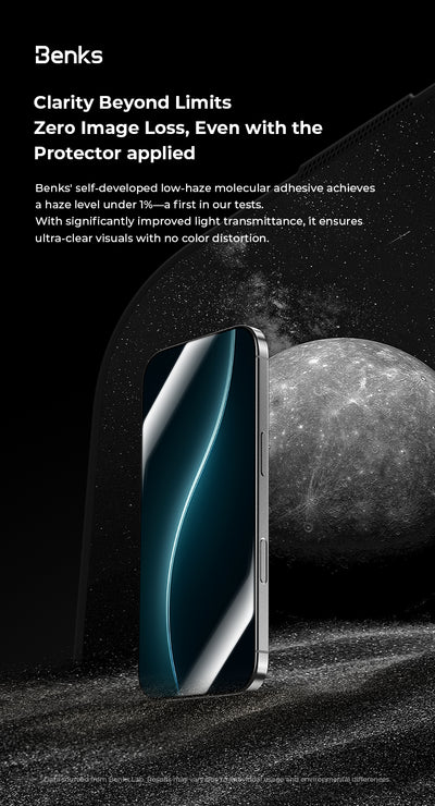 واقي شاشة زجاجي بنكس ووريور من الياقوت لـ iPhone 17 Pro Max / 17 Pro / Air / 17