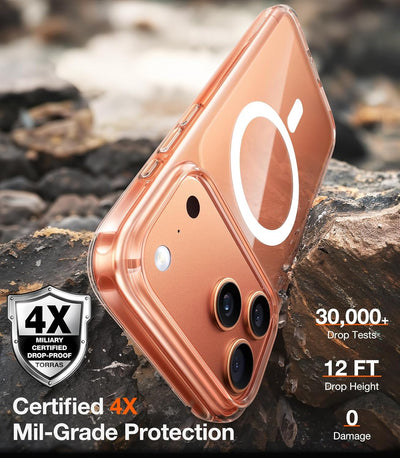 غلاف TORRAS SlimFit MagSafe لهاتف آيفون 17 برو ماكس / 17 برو / آير / 17