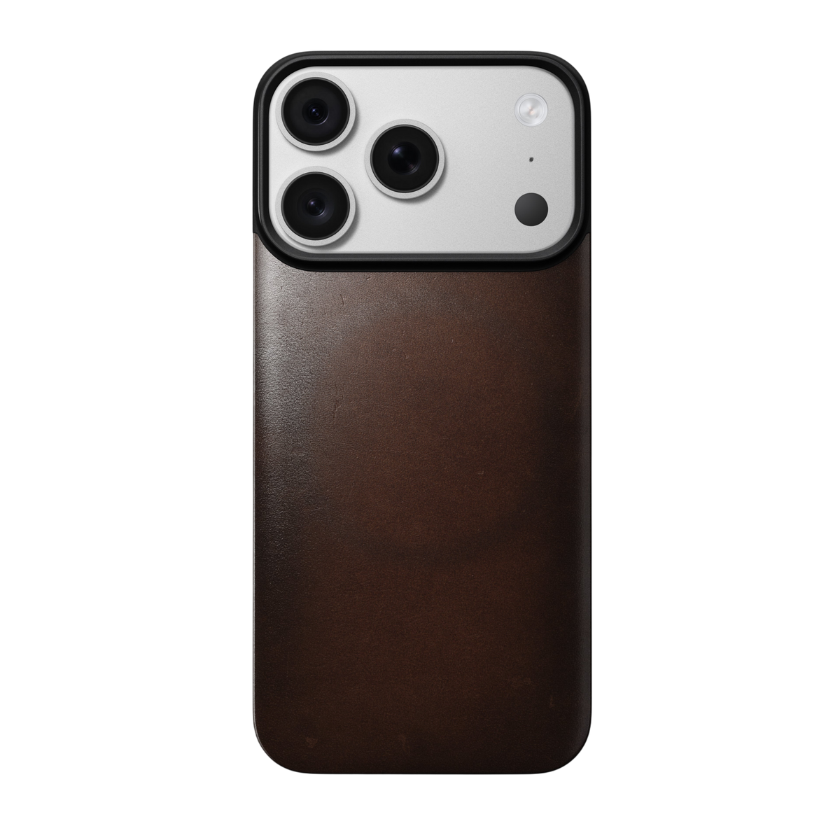 Nomad Mag Leather Back for iPhone 18 Pro - Rustic Brown (Horween Leather), view 2 