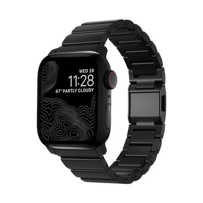 سوار التيتانيوم من الأجهزة الطبيعية من نوماد لساعة أبل 49 ملم / 46 ملم