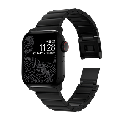 سوار التيتانيوم من الأجهزة الطبيعية من نوماد لساعة أبل 49 ملم / 46 ملم