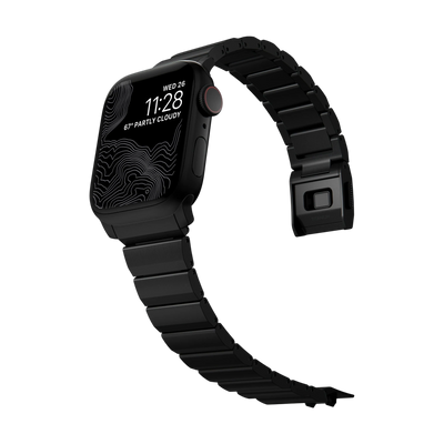 سوار التيتانيوم من الأجهزة الطبيعية من نوماد لساعة أبل 49 ملم / 46 ملم