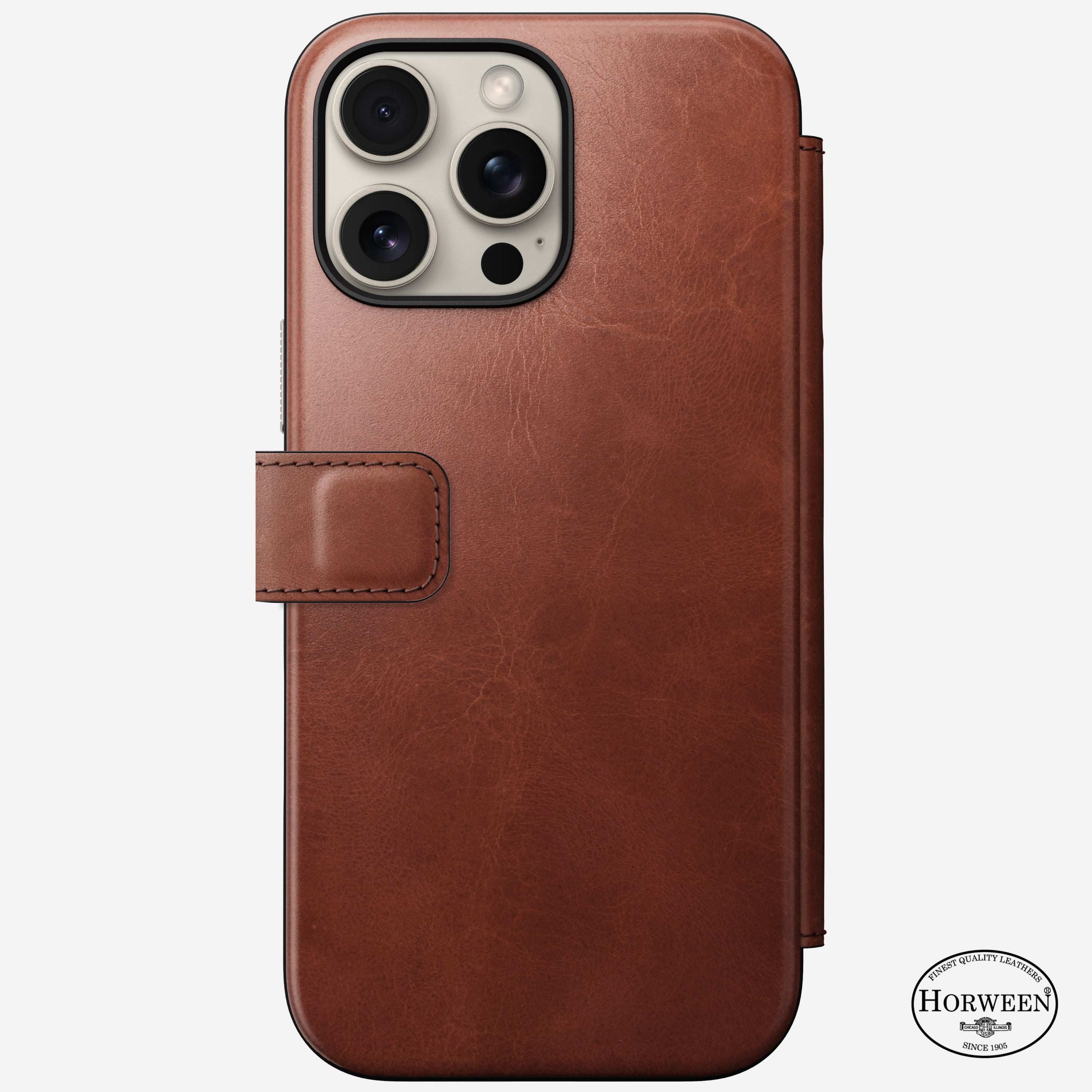 Nomad Modern Leather Folio Case for iPhone 16 Pro Max