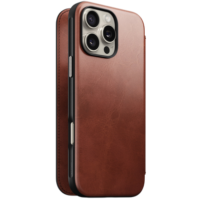 غلاف جلد حديث من نوماد لجهاز آيفون 16 برو ماكس (جلد نوماد)