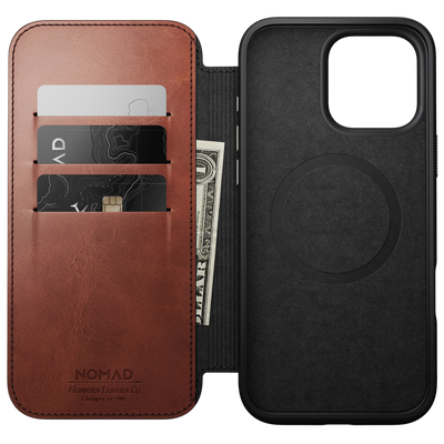 غلاف جلد حديث من نوماد لجهاز آيفون 16 برو ماكس (جلد نوماد)