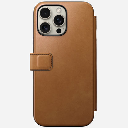 Nomad Modern Leather Folio Case for iPhone 16 Pro Max