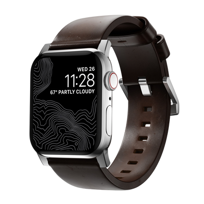 Nomad Modern Band for Apple Watch 49mm / 46mm / 45mm (Brown / Horween Leather)