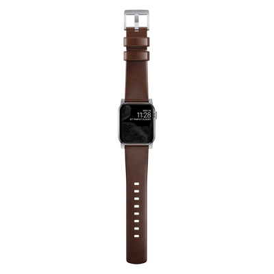 Nomad Modern Band for Apple Watch 49mm / 46mm / 45mm (Brown / Horween Leather)