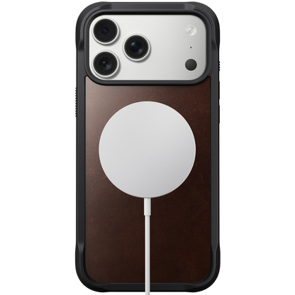 Nomad Rugged Leather Case for iPhone 17 Pro (Horween)