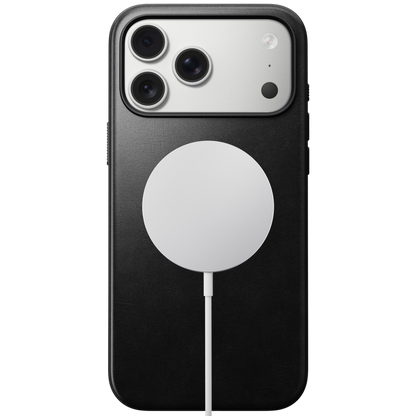 غلاف جلد حديث من نوماد لهاتف آيفون 17 برو (جلد هوروين)