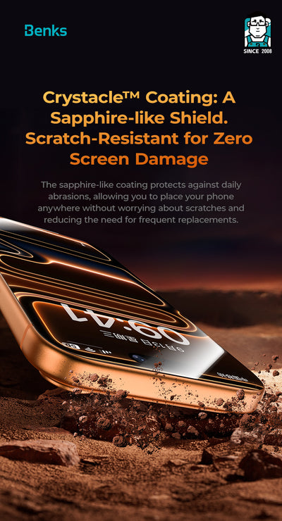 Benks GlassWarrior Sapphire V2.0 Screen Protector for iPhone 17 Pro Max / 17 Pro