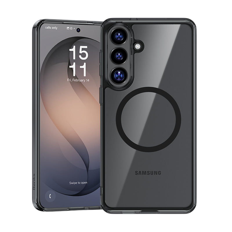 حافظة بنكس Magnetic Crystal مع إطار TPU لسامسونج جالاكسي S26 Ultra / S26+ / S26