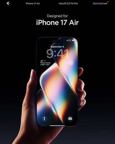 واقي شاشة سبجن GLAS.tR EZ Fit لجهاز آيفون إير (عبوة واحدة)