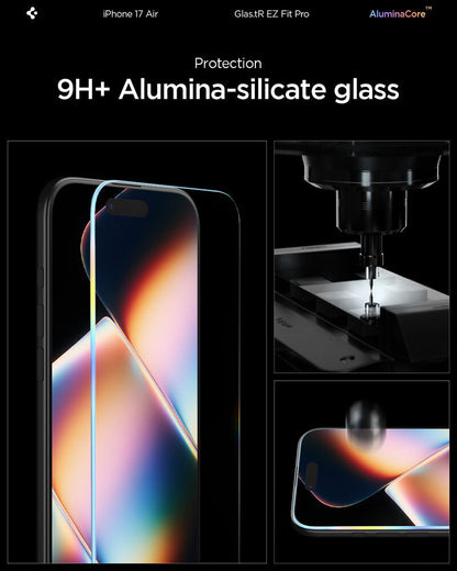 واقي شاشة سبجن GLAS.tR EZ Fit لجهاز آيفون إير (عبوة واحدة)