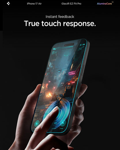 واقي شاشة سبجن GLAS.tR EZ Fit لجهاز آيفون إير (عبوة واحدة)