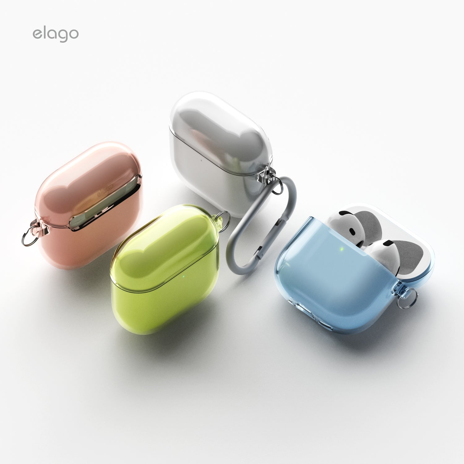 حافظة Elago الشفافة لسماعات AirPods 4