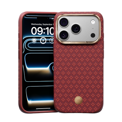 Benks ArmorGrid Edge X9 Case built with Kevlar® for iPhone 17 Pro / 17 Pro Max - ArmorEdge Red 