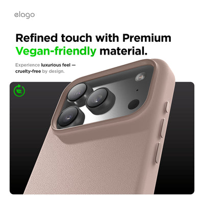 Elago MagLeather Case for iPhone 17 Pro / iPhone 18 Pro - Lovely Pink 