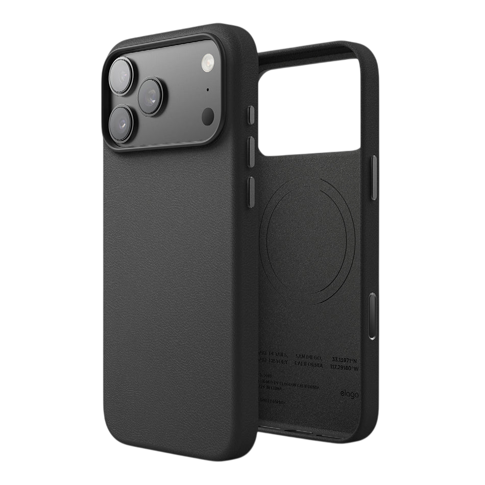 Elago MagLeather Case for iPhone 17 Pro Max / iPhone 18 Pro Max - Black 