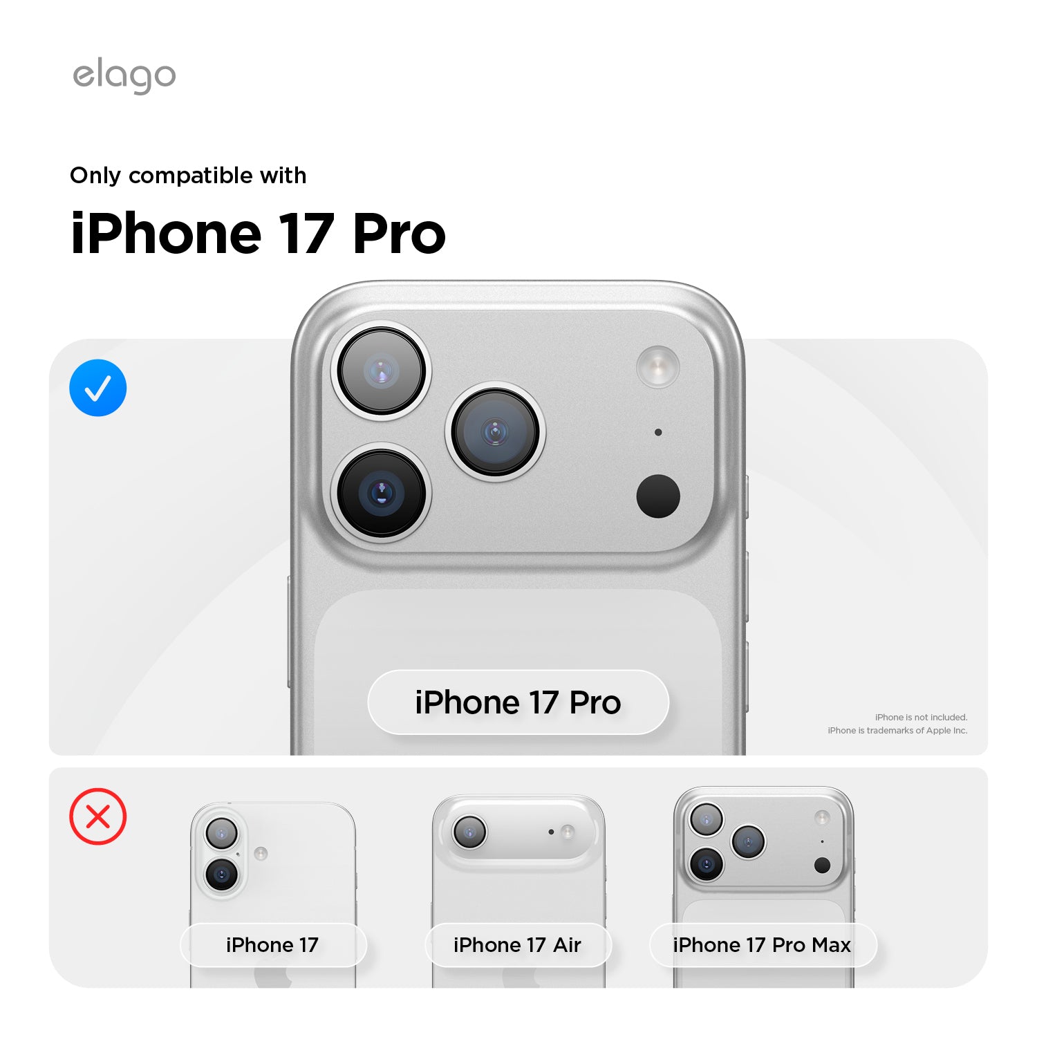 Elago MagRidge Silicone Case for iPhone 17 Pro / iPhone 18 Pro - Stone 