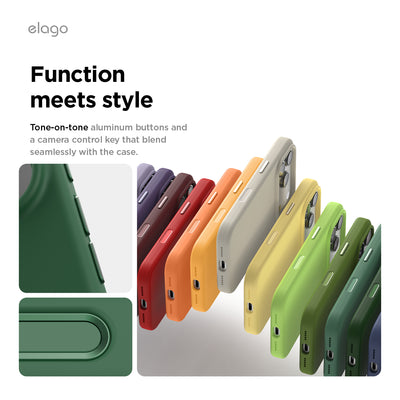 Elago Mag Silicone Case for iPhone 17 Pro / iPhone 18 Pro - Alpine Green 