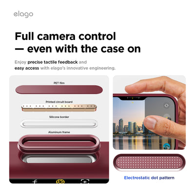 Elago Mag Silicone Case for iPhone 17 Pro / iPhone 18 Pro - Burgundy 