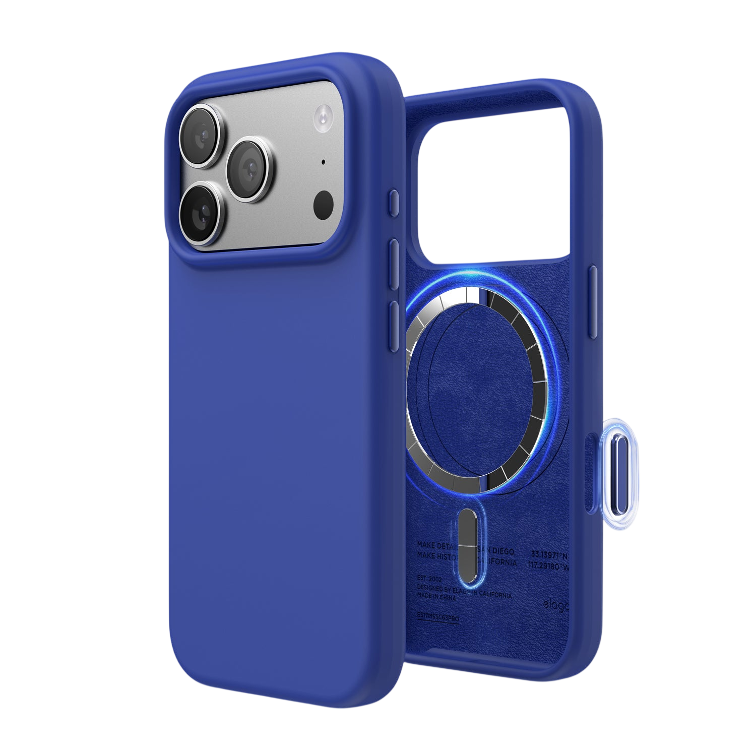 Elago Mag Silicone Case for iPhone 17 Pro / iPhone 18 Pro - Cobalt Blue 