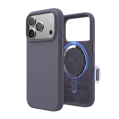 Elago Mag Silicone Case for iPhone 17 Pro / iPhone 18 Pro - Deep Lavender 