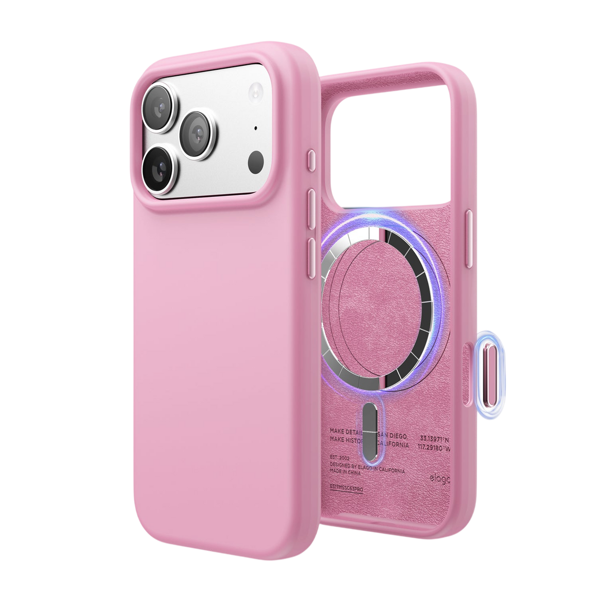 Elago Mag Silicone Case for iPhone 17 Pro / iPhone 18 Pro - Hot Pink 