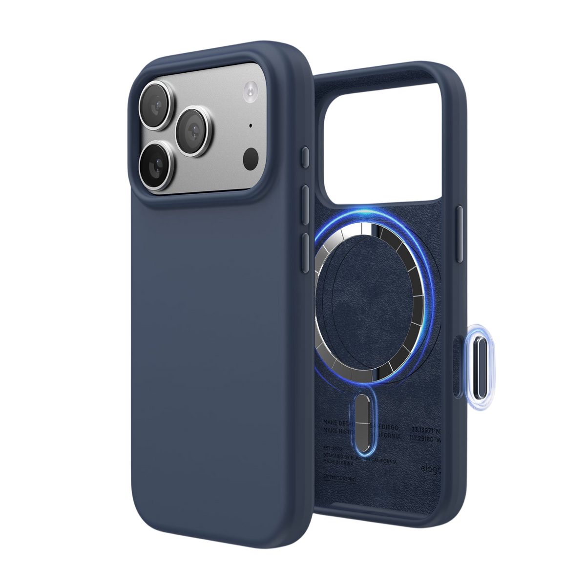 Elago Mag Silicone Case for iPhone 17 Pro / iPhone 18 Pro - Jean Indigo 