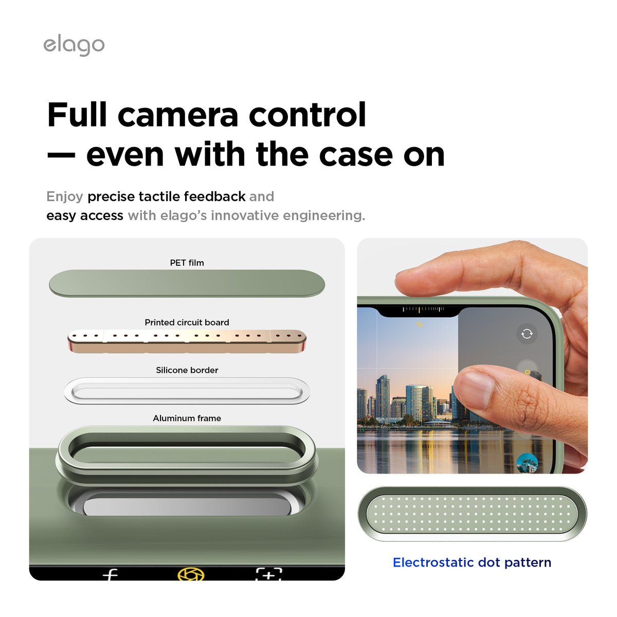 Elago Mag Silicone Case for iPhone 17 Pro / iPhone 18 Pro - Khaki Green 